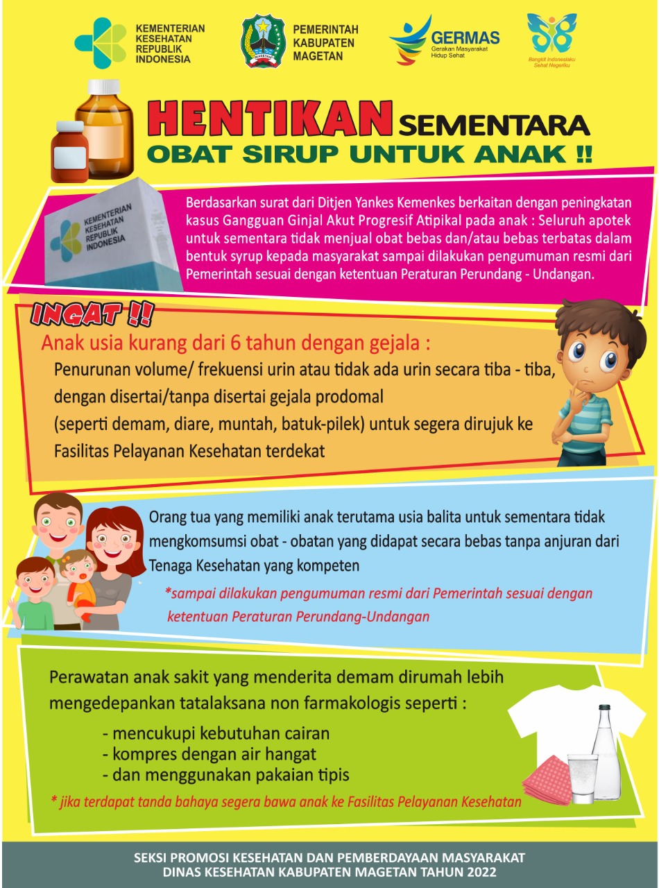 HENTIKAN SEMENTARA OBAT SIRUP UNTUK ANAK